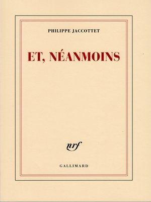 cover image of Et, néanmoins